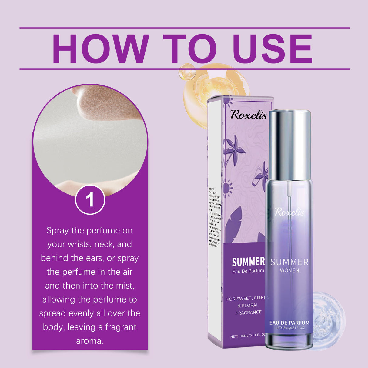 Refreshing Citrus Summer Perfume With Light Fragrance Charm Exudes A Refreshing And Long-Lasting Fragrance Spray - V.I.P Digital Presence