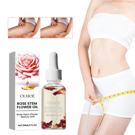 Rose Stem Flower Oil, Body Skin Massage Treatment Moisturizing And Firming Loose Skin Slimming Treatment Oil - V.I.P Digital Presence