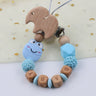 Cartoon frog silicone pacifier chain baby beech tooth glue chain toy anti-drop chain