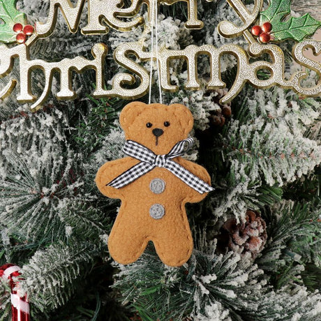 Christmas Party Decoration Christmas Tree Christmas Cartoon Pendant Biscuit Bear Small Pendant Set Christmas Supplies - V.I.P Digital Presence