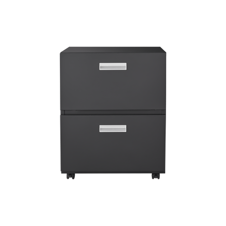 Office furniture Copier Cabinet black 2 door steel copier stand mobile pedestal file Printer Stand - V.I.P Digital Presence