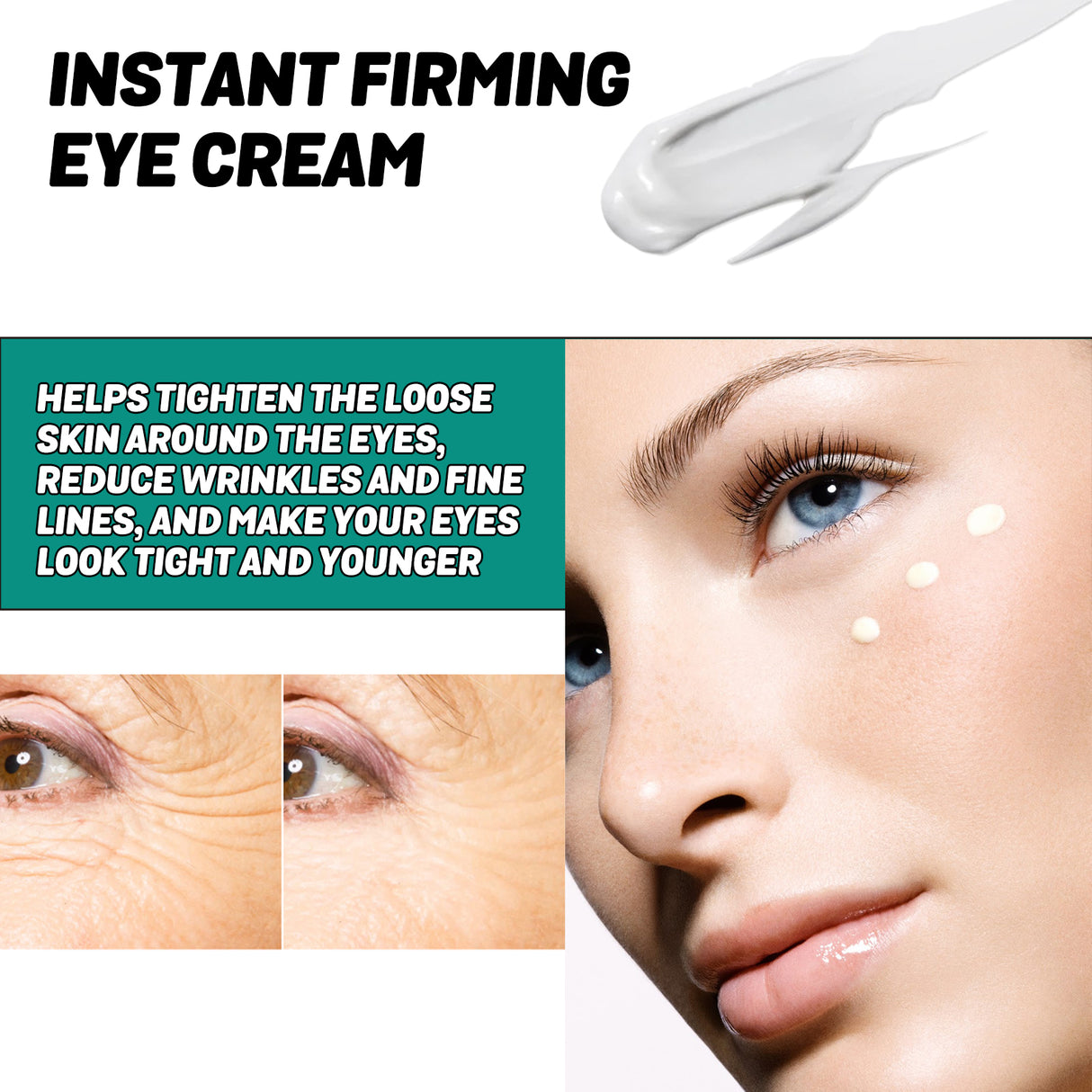 Instant Firming Eye Cream, Elastic Tightens Eye Skin Moisturizing Treatment To Reduce Fine Lines And Dark Circles Under The Eyes - V.I.P Digital Presence