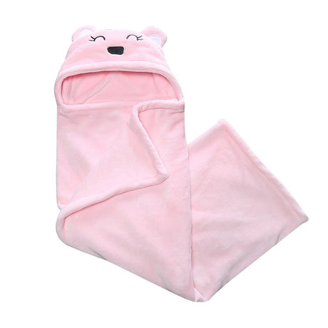 Baby Coral Fleece Cuddle Baby Cuddle Blanket Newborn Baby Bear Air Conditioning Blanket Package Towel Cover Blanket - V.I.P Digital Presence