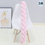 1Pcs 1M/2M/3M Baby Handmade Nodic Knot Newborn Bed Bumper Long Knotted Braid Pillow Baby Bed Bumper Knot Crib Infant Room Decor - V.I.P Digital Presence