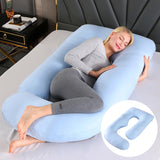 Pregnant women's pillow waist protection side sleeping slope pillow J-shaped pregnancy sleeping pillow - V.I.P Digital Presence