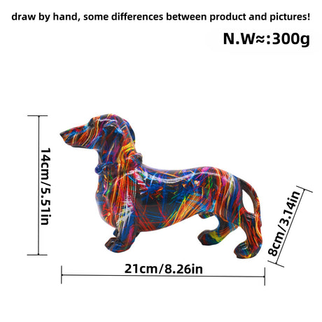 Modern minimalist sausage dog ornaments, creative home wine cabinet decorations, office desktop decorations, handicrafts - V.I.P Digital Presence