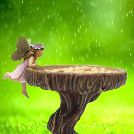 Flower Fairy Bird Feed Ornament Resin Garden Fairy Ornament Bird Feed Ornament - V.I.P Digital Presence