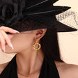 Geometric ring buckle ear ring retro asymmetric design titanium steel ear jewelry - V.I.P Digital Presence