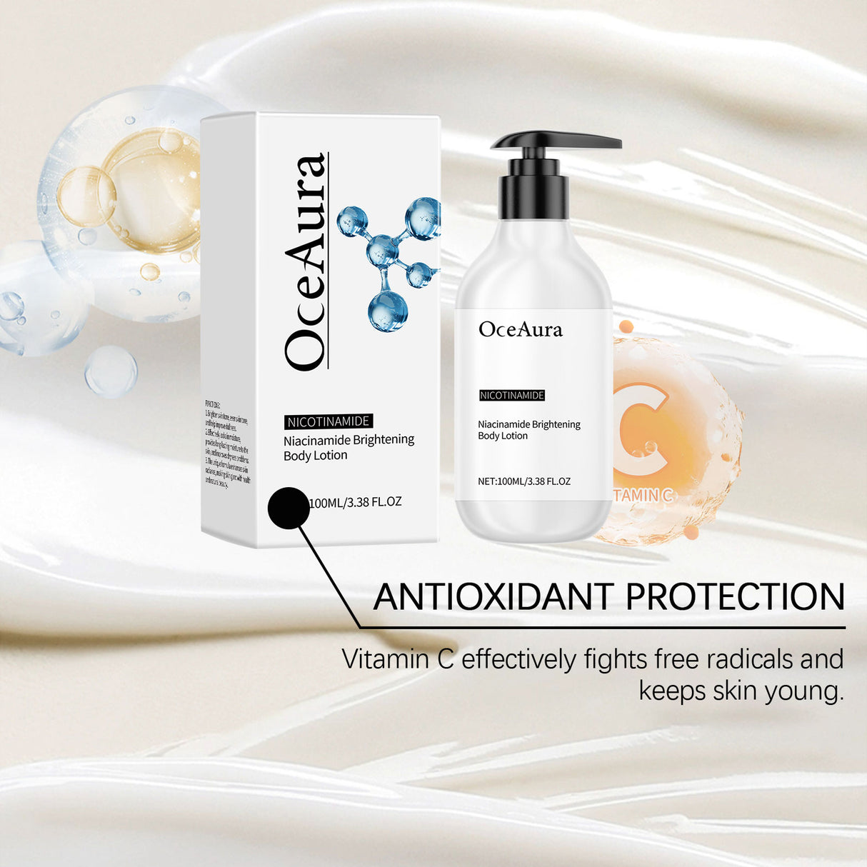 Niacinamide Body Lotion Gentle Hydrating Lotion Moisturizing And Soothing Dry Home Body Lotion