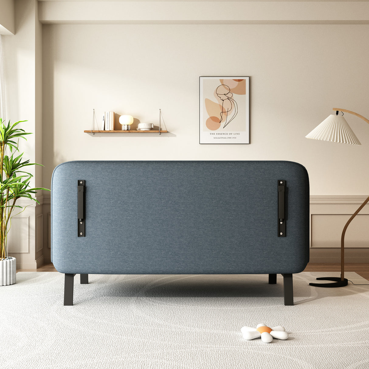 55″ Convertible Chair Bed Tri-Fold Sofa Bed with Adjustable Backrest & Pillow - V.I.P Digital Presence