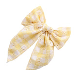 Children's Headwear Girl Plaid Cotton Embroidery Bow Hairpin Big Swallowtail Hairpin - V.I.P Digital Presence