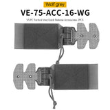 One Pair (2 Pieces) Style 3Ac Kit for FCPC V5 Tactical Vest Cummerbunds, with Quick Release Buckle, made of imported Tegris. - V.I.P Digital Presence