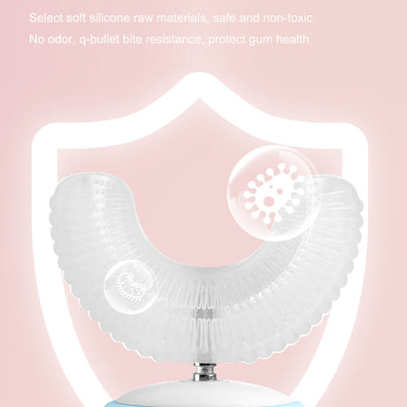 U-shaped electric toothbrush children's rechargeable 2-6-12-year-old rechargeable baby toothbrush U-shaped little dinosaur child - V.I.P Digital Presence