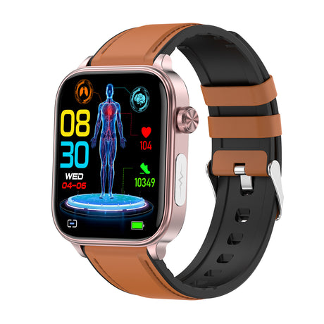 New ET570 smart watch ECG electrocardiogram Bluetooth call uric acid blood lipid blood sugar micro physical examination function - V.I.P Digital Presence