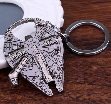 Movie Millennium Falcon Key Chain Cosplay Badge Bottle Opener Fashion Fancy Funny Souvenir Gift Spaceship Key Ring - V.I.P Digital Presence