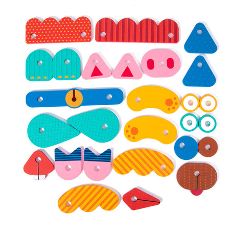 Wooden Creative Animal Puzzle Building Blocks Fun Face Changing 3D Puzzle Fun Kindergarten Puzzle Toy - V.I.P Digital Presence