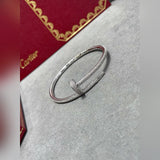 V-Gold Diamond Pavé Screw Cuff for Couples - Titanium Steel Open-Close Clasp - V.I.P Digital Presence