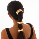 Personalized retro double-layer arc elastic hairpin irregular temperament hair ring - V.I.P Digital Presence