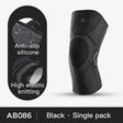Outdoor sports cycling running basketball knee pads knitted high elasticity comfortable silicone anti damage protective gear - V.I.P Digital Presence