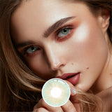 1Pair FDA Certificate Eyes Beautiful Pupil Colorful Girl Cosplay Contact Lenses  MY WAY GREEN - V.I.P Digital Presence