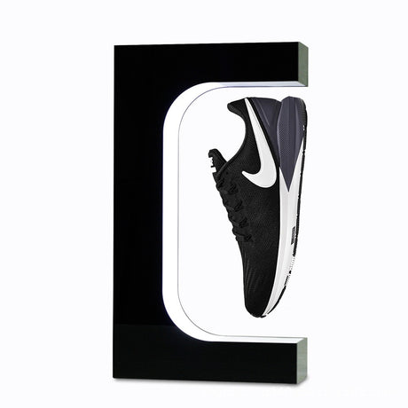 Magnetic levitation acrylic platform desktop advertising rotating display platform Magnetic levitation shoe display rack - V.I.P Digital Presence