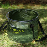Cubo plegable para exteriores, para acampar, barbacoa portátil, para lavar platos, cubo telescópico para pesca 