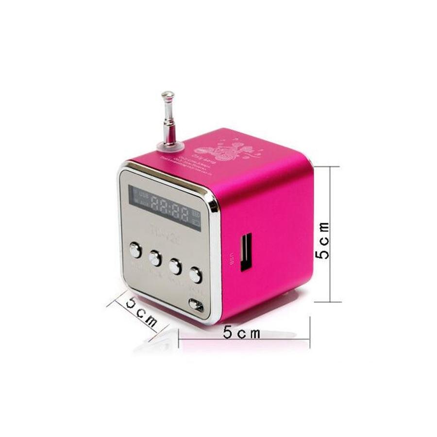 TD-V26 Portable Radio FM Micro SD/TF Music Player Digital LCD Display Mini Speaker Suitable - V.I.P Digital Presence