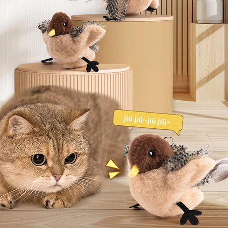 Cat toys touch sense sound teasing cat sticks plush simulation birds pet supplies grind teeth self pleasure relieve boredom - V.I.P Digital Presence