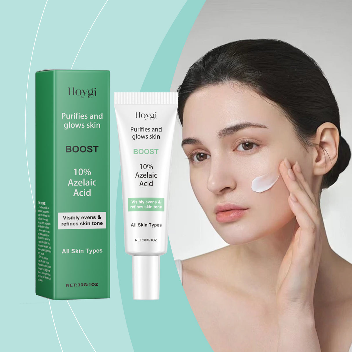 Azelaic Acid Acne Cream, Oil Control Gentle Moisturizing Acne Skin Moisturizing Daily Facial Cream - V.I.P Digital Presence