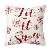 Red Christmas Snowflake Pillow Cover Amazon Home Sofa Cushion Cover Holiday Decoration Pillow - V.I.P Digital Presence