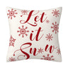 Red Christmas Snowflake Pillow Cover Amazon Home Sofa Cushion Cover Holiday Decoration Pillow - V.I.P Digital Presence