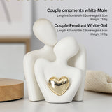 Creative couple figure decoration Newlywed home decoration Lover sculpture decoration figure desktop living room bookshelf decor - V.I.P Digital Presence