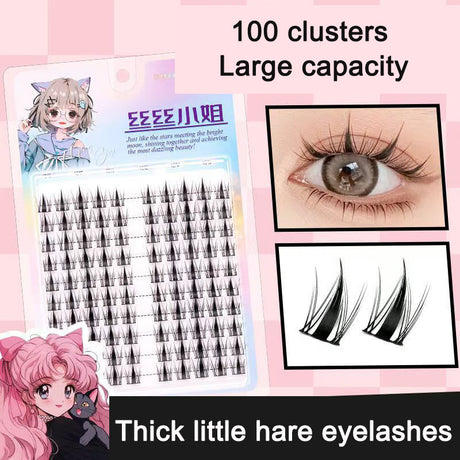 Sunflower Comics Pure Desire Eyelash Simulation Natural Thickening Large Segmented Trilogy False Eyelash Laziness - V.I.P Digital Presence