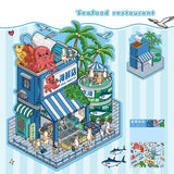 Pegatinas de paisaje, collage de escenas estereoscópicas 3D grandes, pegatinas de libro de contabilidad de escenas en miniatura, pegatinas DIY