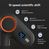 900-turn fascial gun USB charging massage angle rotatable full body muscle massage machine gun - V.I.P Digital Presence