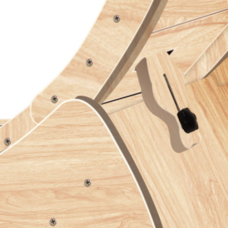 Cat Exercise Wheel for Indoor Cats, Cat Running Wheel with Carpeted Runway 37" Natural Wood Color - V.I.P Digital Presence