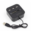 USB HUB Combo All In One USB 2.0 Micro SD High Speed Card Reader 3 Ports Adapter Connector For Tablet PC Computer Laptop - V.I.P Digital Presence