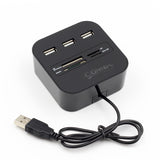 USB HUB Combo All In One USB 2.0 Micro SD High Speed Card Reader 3 Ports Adapter Connector For Tablet PC Computer Laptop - V.I.P Digital Presence