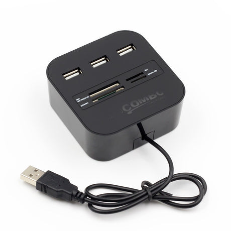 USB HUB Combo All In One USB 2.0 Micro SD High Speed Card Reader 3 Ports Adapter Connector For Tablet PC Computer Laptop - V.I.P Digital Presence