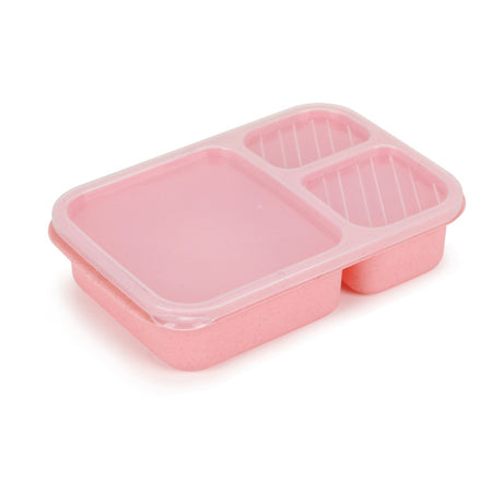 Microwaveable rectangular wheat straw compartment lunch box fresh-keeping lunch box - V.I.P Digital Presence