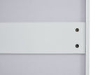 Shoe Cabinet , Shoe storage shelves, metal leg, White - V.I.P Digital Presence