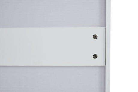Shoe Cabinet , Shoe storage shelves, metal leg, White - V.I.P Digital Presence