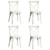 4-Pack Resin X-Back Chair, Mid Century Chair Modern Farmhouse Cross Back Chair for Kitchen ,Lime Wash