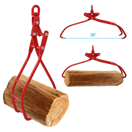 36in 3 Claw Log Grapple for Logging Tongs Eagle Claws Design Log Lifting Tongs Log Grabs Timber Lifting Tongs for Truck, ATV, - V.I.P Digital Presence