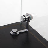 4 glass display cabinets with door shelves, floor standing antique bookshelf, 64.7 "* 16.7" * 14.3 ", black - V.I.P Digital Presence