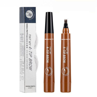 Four-Headed Bifurcated Eyebrow Pencil Simulation Wild Liquid Eyebrow Pencil Durable Waterproof Sweat-Proof And Easy To Color - V.I.P Digital Presence