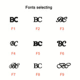 DIY custom French men's cufflinks with English letters cufflinks - V.I.P Digital Presence