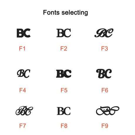 DIY custom French men's cufflinks with English letters cufflinks - V.I.P Digital Presence