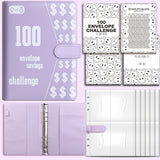 100 Envelope Challenge Binder Couples 100 Day Challenge Savings Savings Notebook - V.I.P Digital Presence