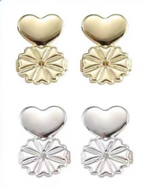 Adjustable 925 Sterling Silver Earring Backs Replacements for Heavy Earrings Hypoallergenic Support for Earrings - V.I.P Digital Presence